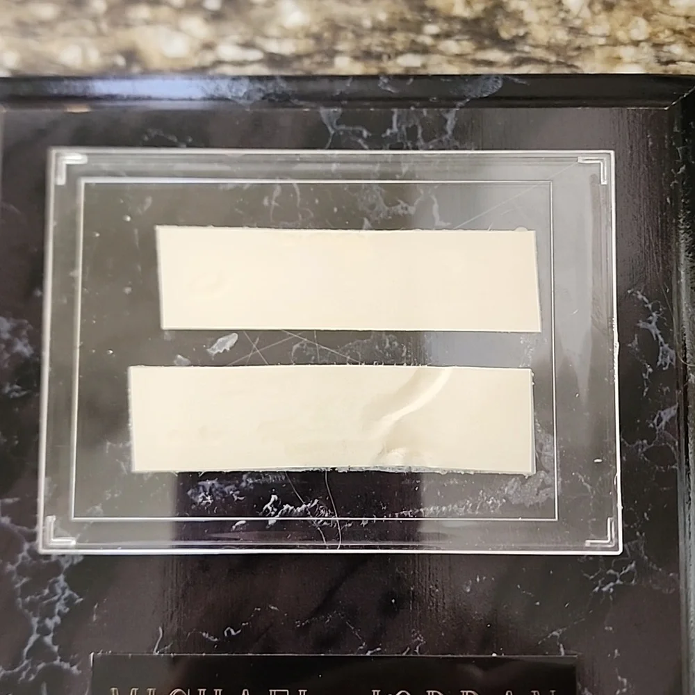 Michael Jordan 1993 Retirement Card #71 On a Plaque.